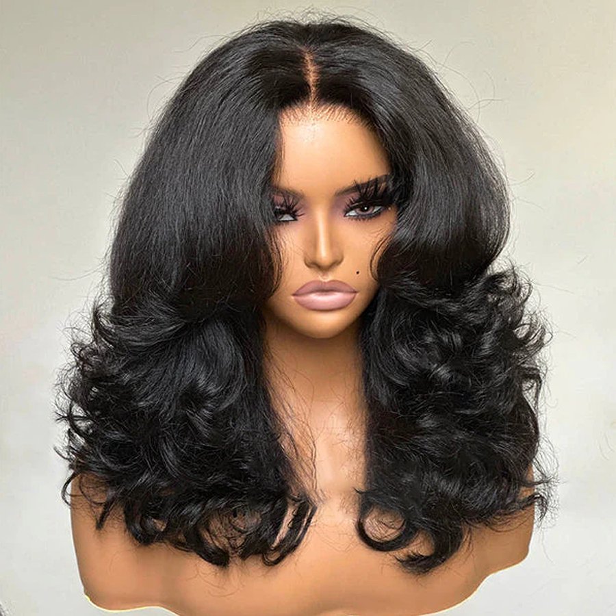 Parrucca a onde a strati da donna