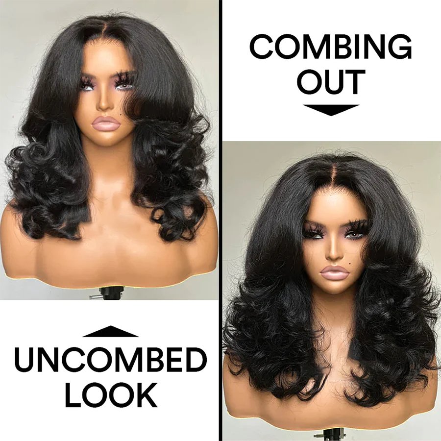 Parrucca a onde a strati da donna